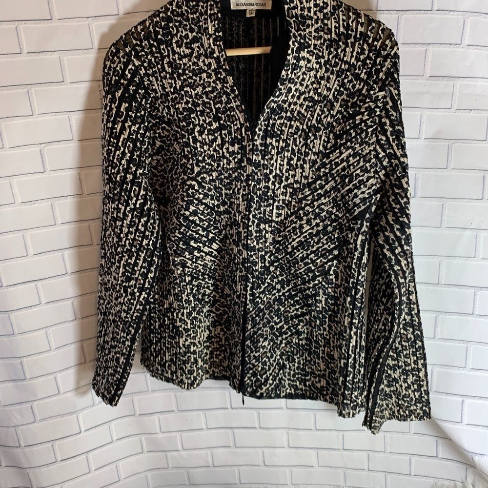 Alexandra Rosati‎ Animal Print Jacket Sz 14
